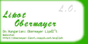 lipot obermayer business card